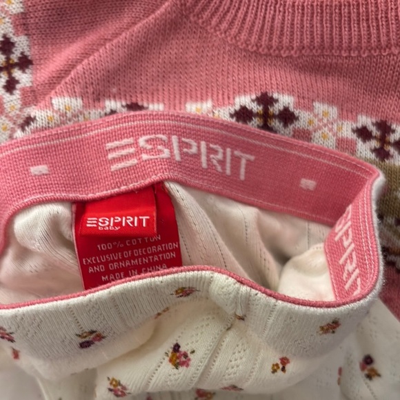 Esprit Pink and Cream Kids Matching Set - Picture 5 of 5